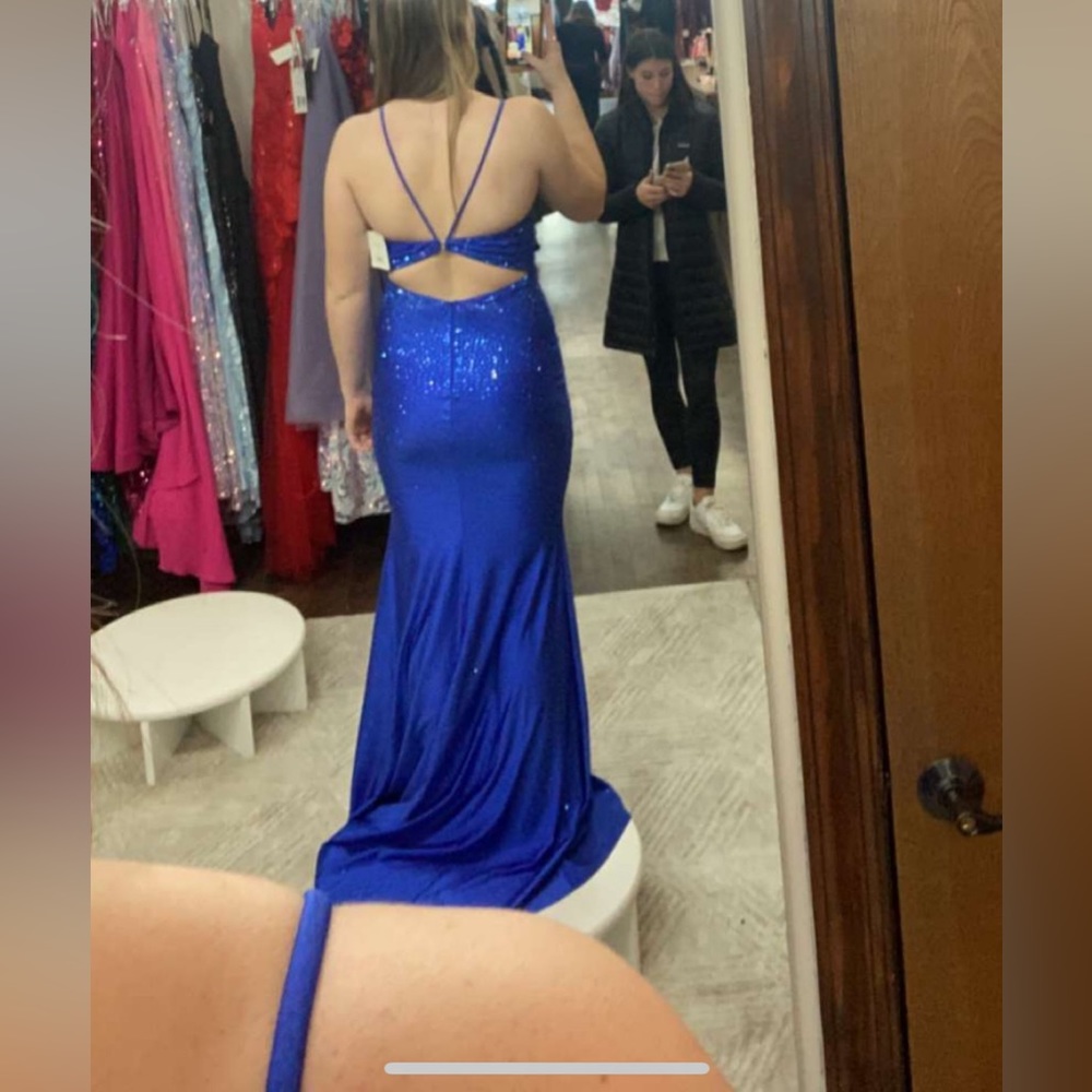 Royal blue prom dress
